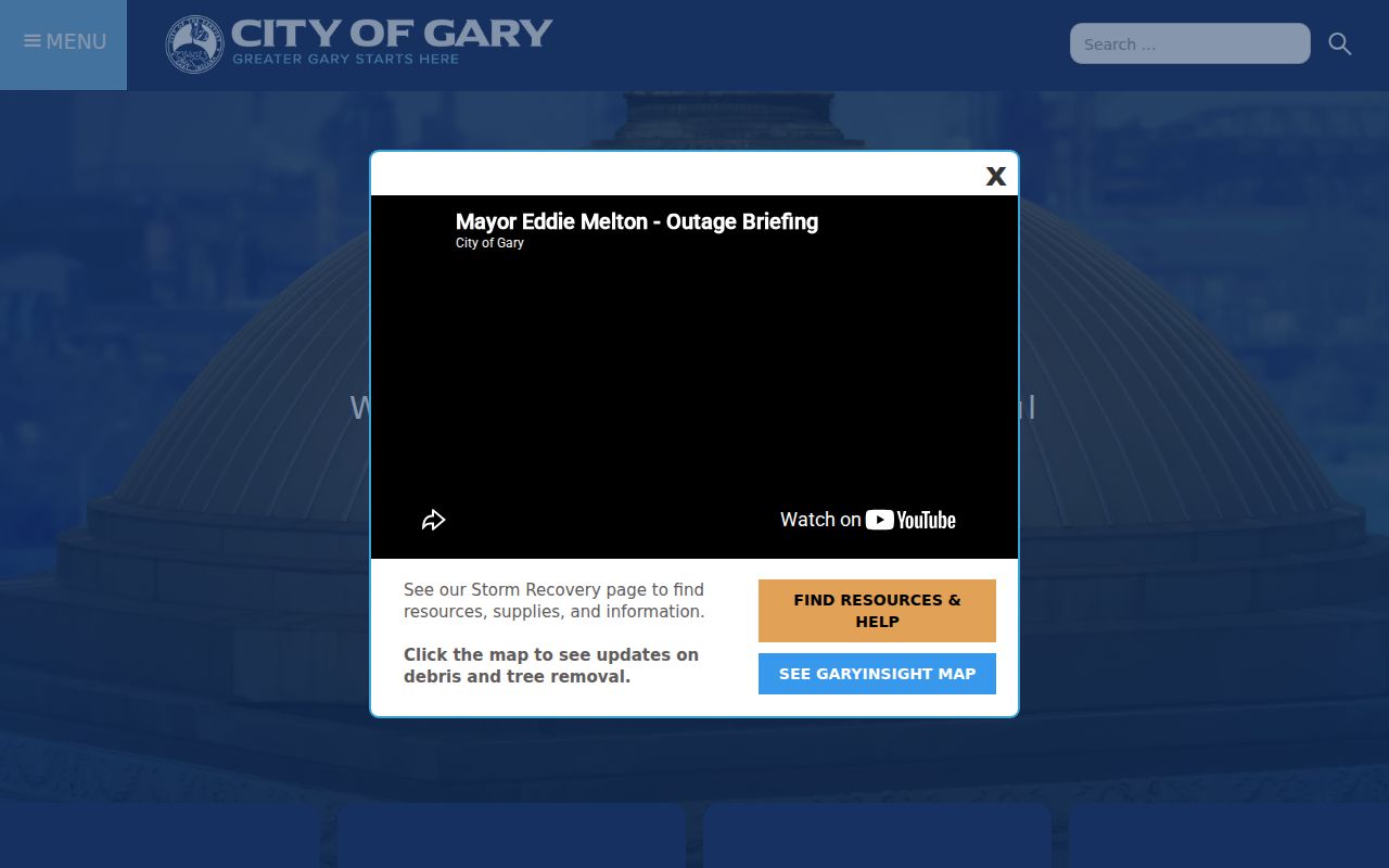 Gary residents directory City of Gary public record routes