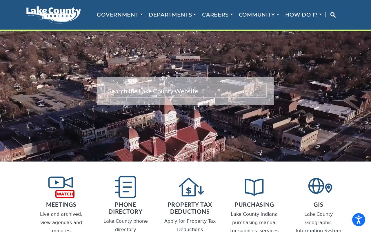 Gary residents directory access through Lake County government