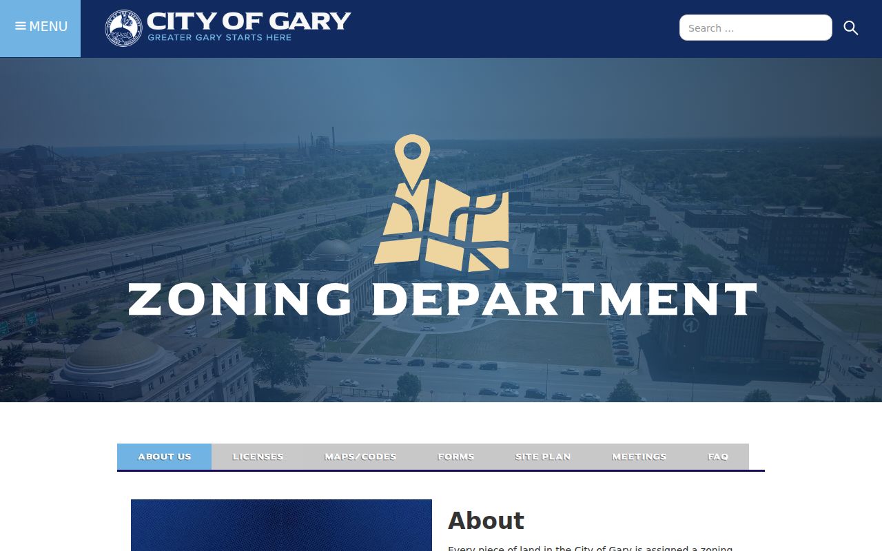 Gary ZIP code directory zoning and address resources
